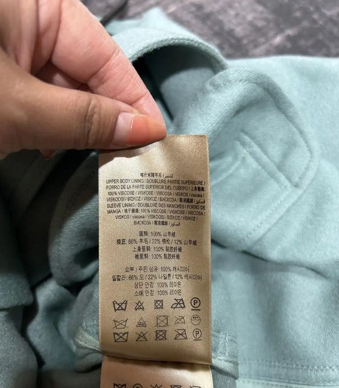 Burberry Burberry Women's Winter Blue Cashmere Coat Size L / US 10 / IT 46 - 9 Thumbnail