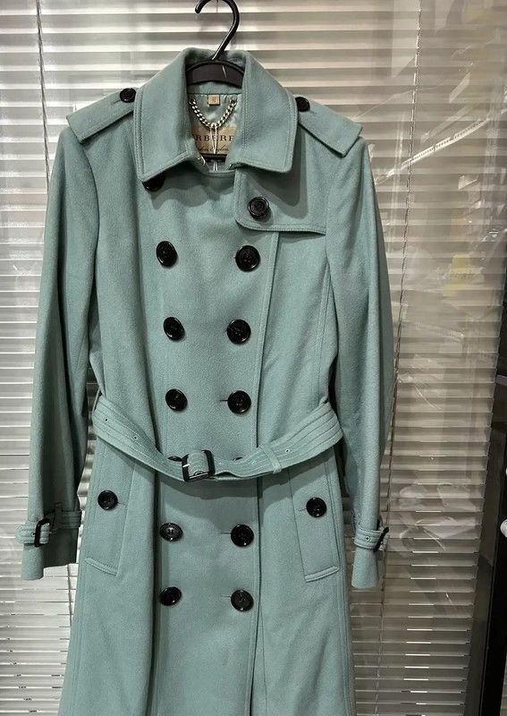 Burberry Burberry Women's Winter Blue Cashmere Coat Size L / US 10 / IT 46 - 2 Thumbnail