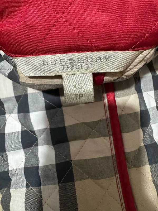 Burberry Burberry XS Red Polyester Women's Jacket Size XS / US 0-2 / IT 36-38 - 3 Thumbnail