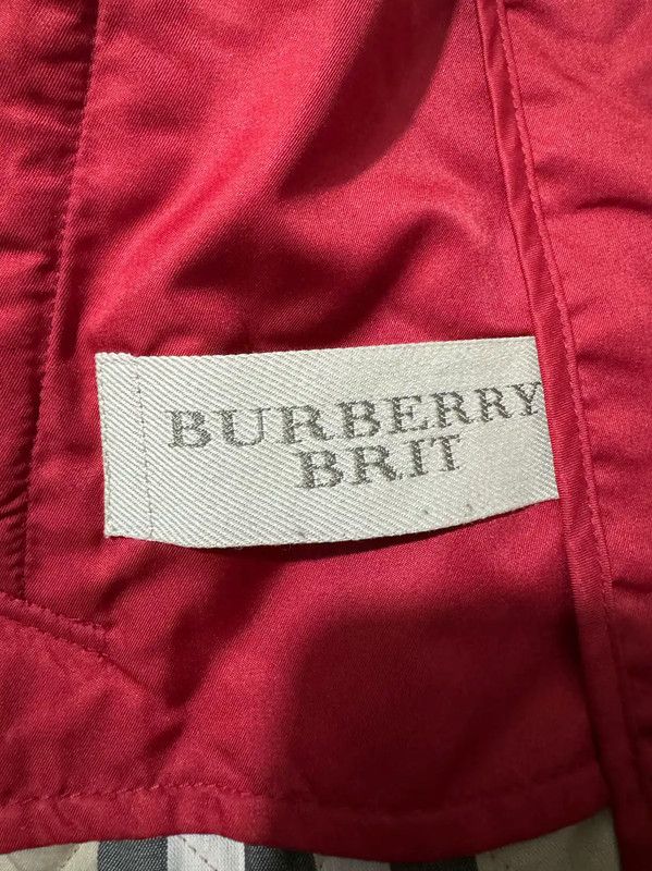 Burberry Burberry XS Red Polyester Women's Jacket Size XS / US 0-2 / IT 36-38 - 5 Thumbnail