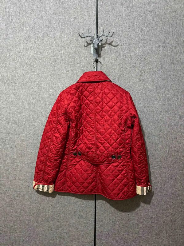 Burberry Burberry XS Red Polyester Women's Jacket Size XS / US 0-2 / IT 36-38 - 2 Thumbnail