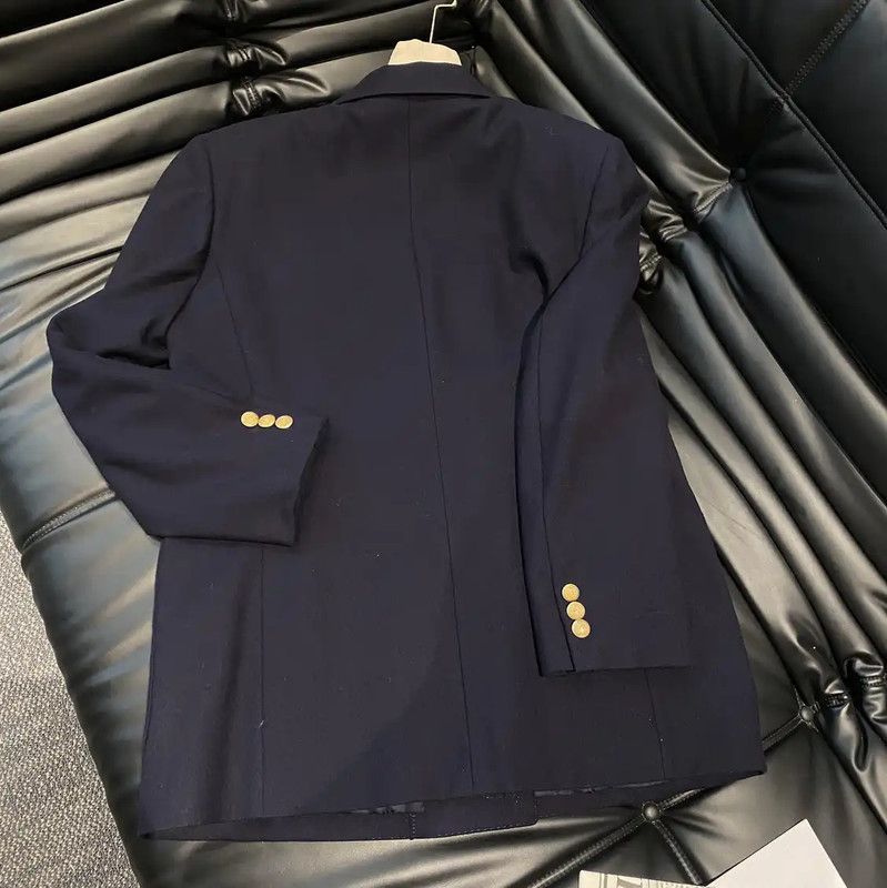 Burberry Burberry Women's Navy Wool Jacket for Spring and Autumn Size M / US 6-8 / IT 42-44 - 2 Thumbnail