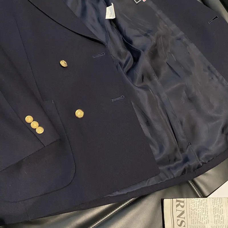 Burberry Burberry Women's Navy Wool Jacket for Spring and Autumn Size M / US 6-8 / IT 42-44 - 5 Thumbnail