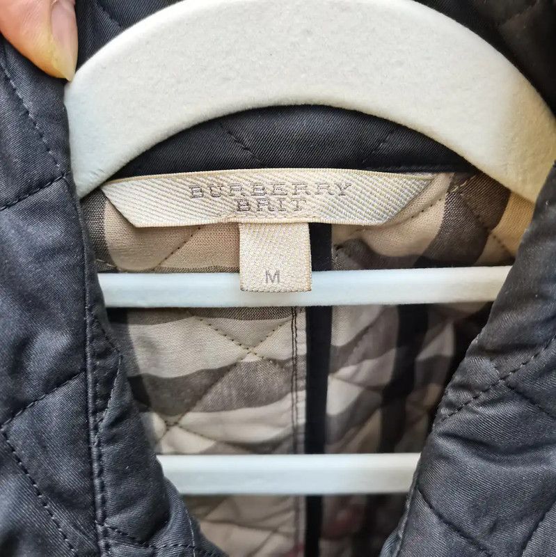 Burberry Burberry Black Quilted Cotton Jacket for Women Size M / US 6-8 / IT 42-44 - 4 Thumbnail
