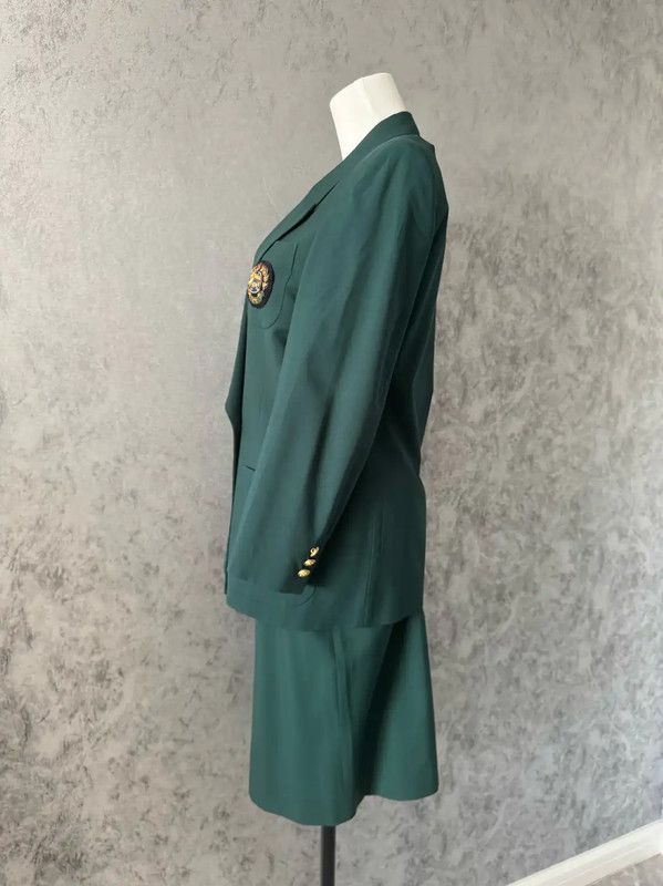 Burberry Burberry Green Wool Long Coat for Women Size XL / US 12-14 / IT 48-50 - 5 Thumbnail