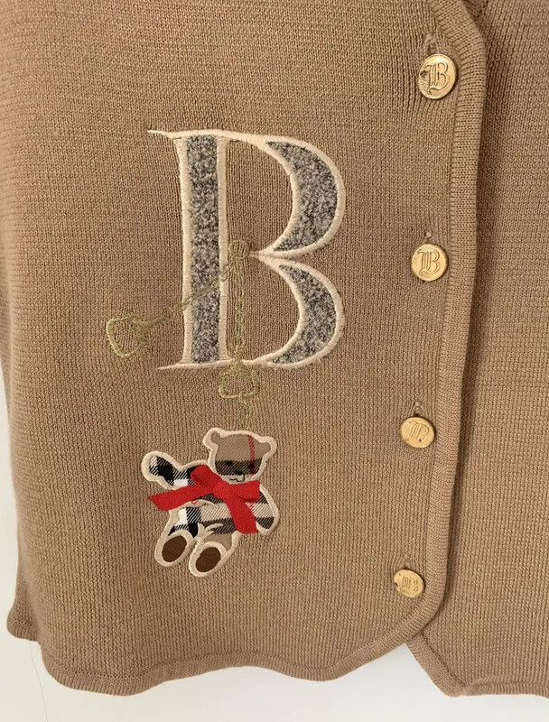 Burberry Burberry Beige Women's Knitted Vest Sweater Size M / US 6-8 / IT 42-44 - 2 Thumbnail