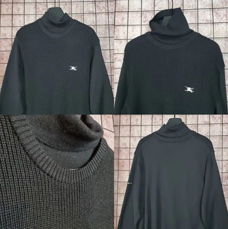 Burberry Burberry Black Wool Long Sleeve Sweater Size L / US 10 / IT 46 - 5 Thumbnail