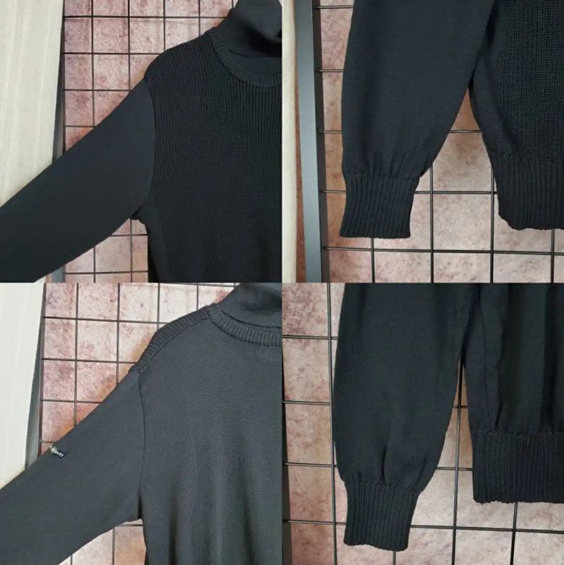 Burberry Burberry Black Wool Long Sleeve Sweater Size L / US 10 / IT 46 - 7 Thumbnail