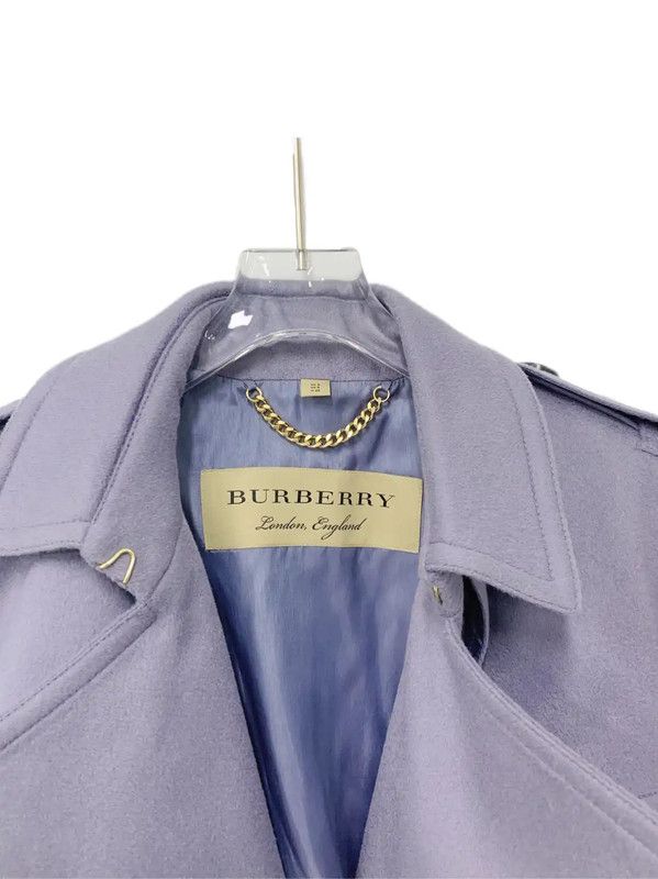 Burberry Burberry Women's Purple Wool Coat Size L / US 10 / IT 46 - 3 Thumbnail