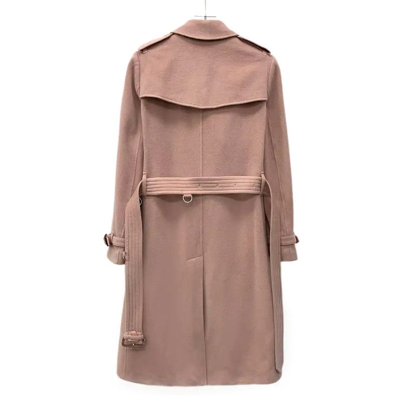 Burberry Burberry Pink Cashmere Women's Coat Size XS / US 0-2 / IT 36-38 - 2 Thumbnail