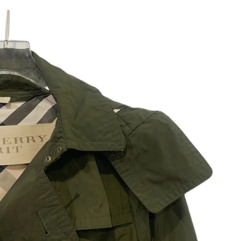 Burberry Burberry Green Polyester Women's Trench Coat Size S / US 4 / IT 40 - 4 Thumbnail