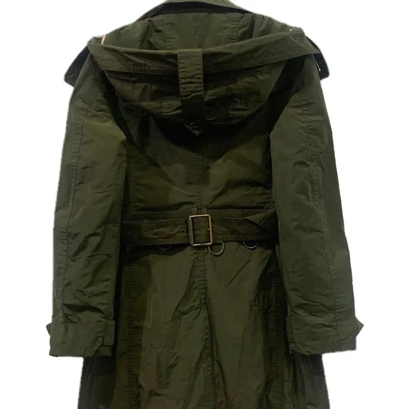 Burberry Burberry Green Polyester Women's Trench Coat Size S / US 4 / IT 40 - 2 Thumbnail