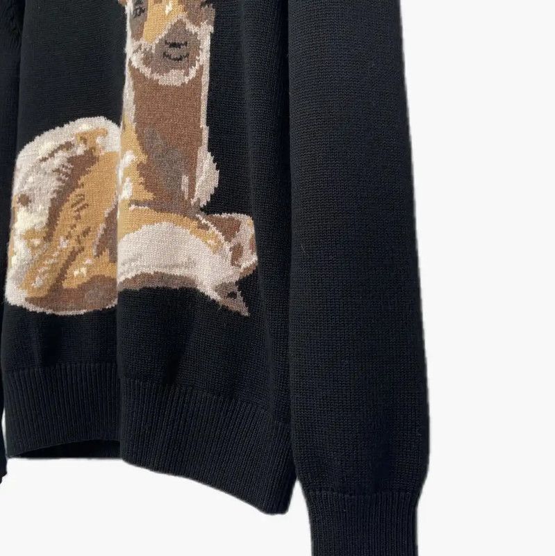Burberry Burberry Black Wool Sweater with Deer Print Size XS / US 0-2 / IT 36-38 - 6 Thumbnail
