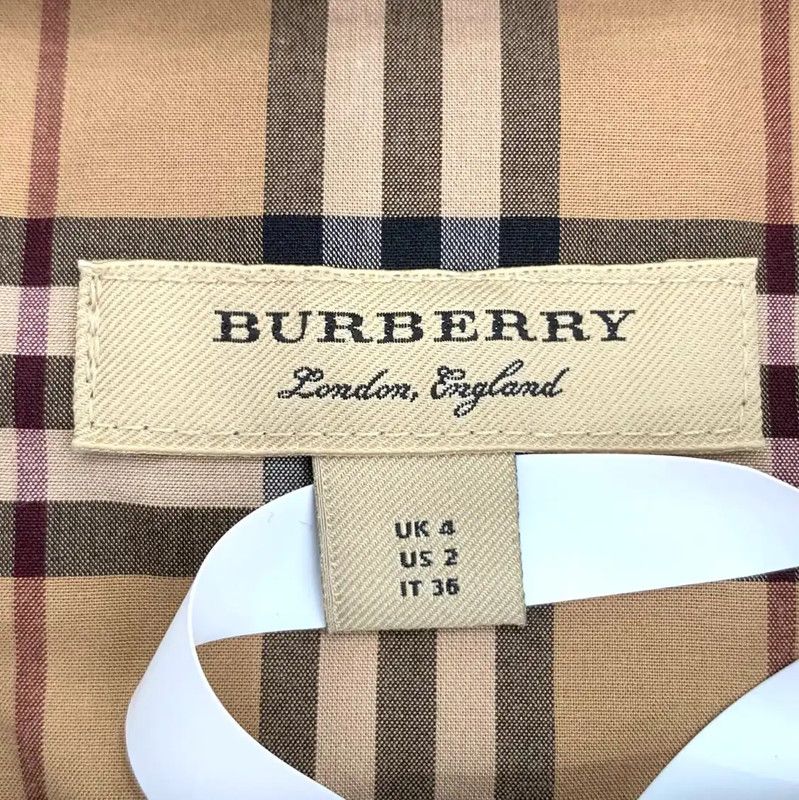 Burberry Burberry Brown Cotton Women's Dress Size XS / US 0-2 / IT 36-38 - 6 Thumbnail