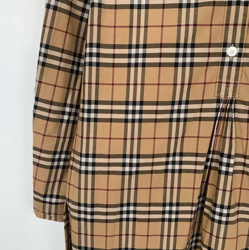 Burberry Burberry Brown Cotton Women's Dress Size XS / US 0-2 / IT 36-38 - 4 Thumbnail