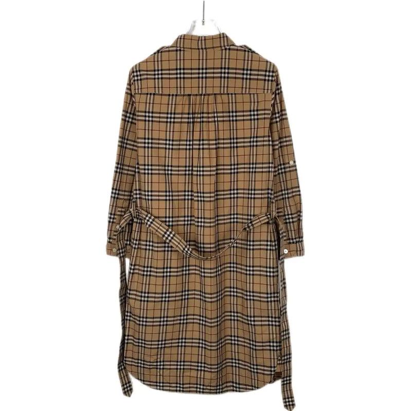 Burberry Burberry Brown Cotton Women's Dress Size XS / US 0-2 / IT 36-38 - 2 Thumbnail
