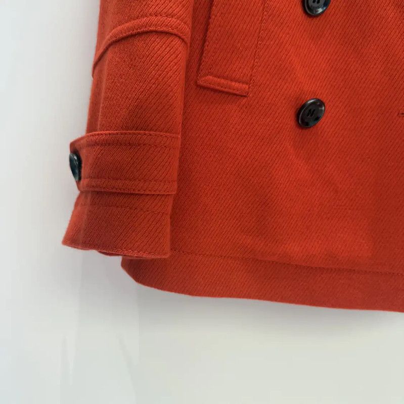 Burberry Burberry Red Wool Ladies Coat Size S Size S / US 4 / IT 40 - 4 Thumbnail