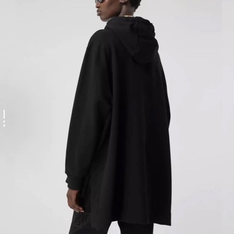 Burberry Burberry Black Cotton Women's Hoodie Size M / US 6-8 / IT 42-44 - 8 Thumbnail