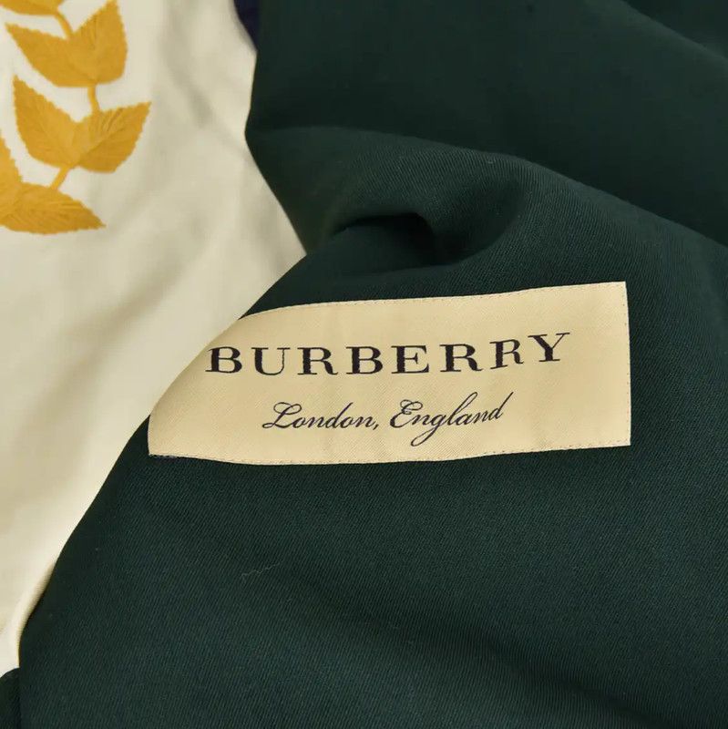 Burberry Burberry Green Cotton Women's Trench Coat Size L / US 10 / IT 46 - 4 Thumbnail