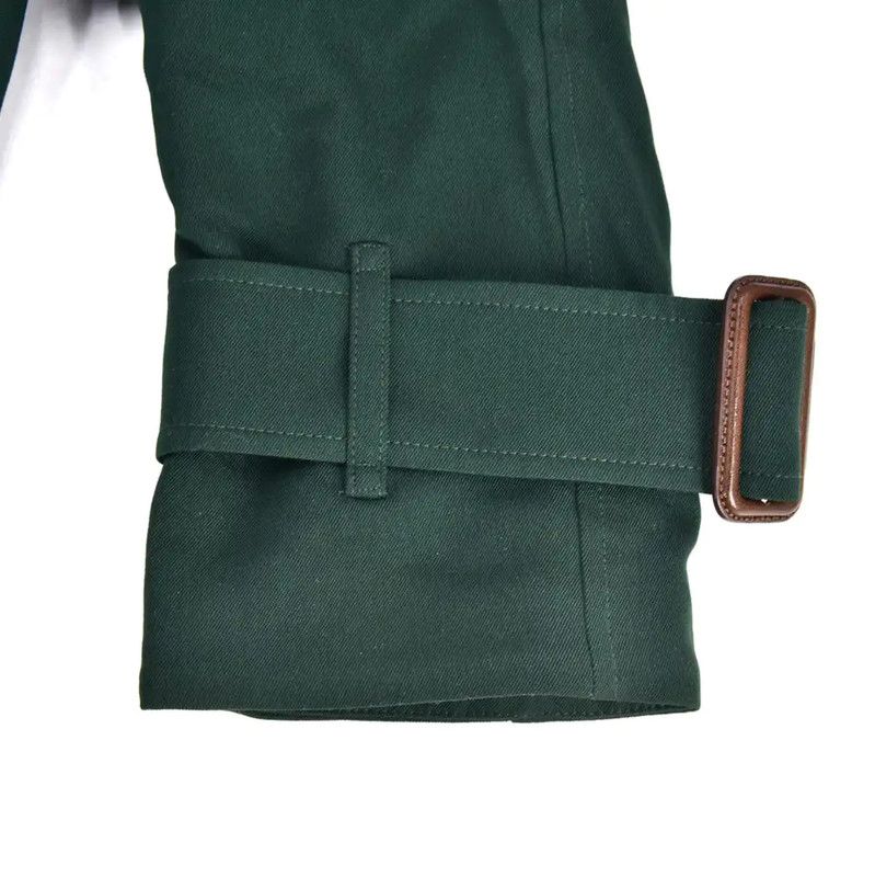 Burberry Burberry Green Cotton Women's Trench Coat Size L / US 10 / IT 46 - 3 Thumbnail