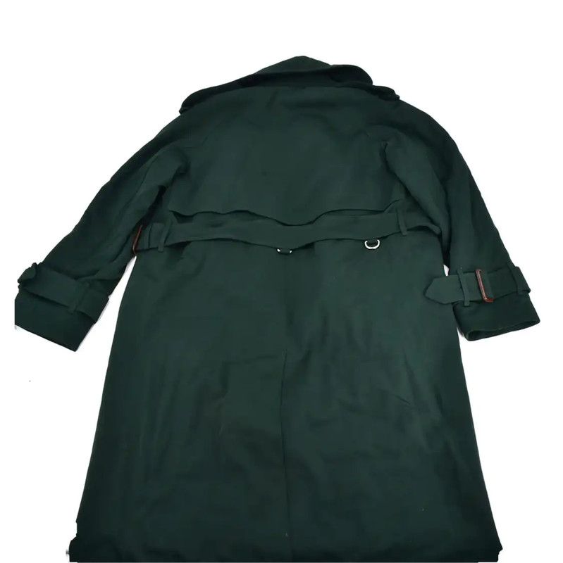 Burberry Burberry Green Cotton Women's Trench Coat Size L / US 10 / IT 46 - 2 Thumbnail