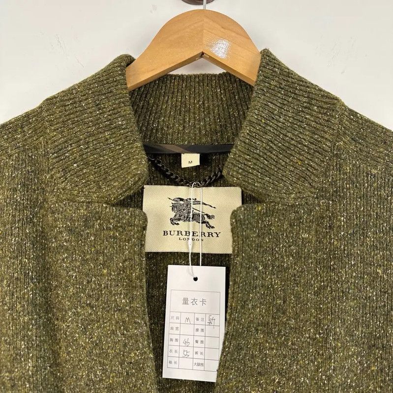 Burberry Burberry Military Green Wool Knit Sweater Size M / US 6-8 / IT 42-44 - 3 Thumbnail
