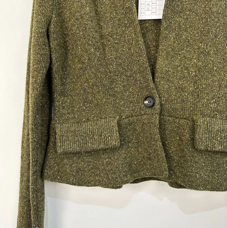 Burberry Burberry Military Green Wool Knit Sweater Size M / US 6-8 / IT 42-44 - 4 Thumbnail