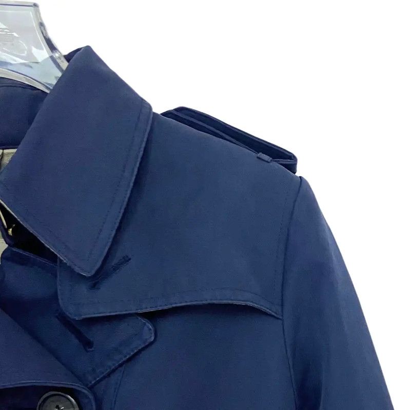 Burberry Burberry Navy Cotton Mid-Length Women's Trench Coat Size M / US 6-8 / IT 42-44 - 3 Thumbnail