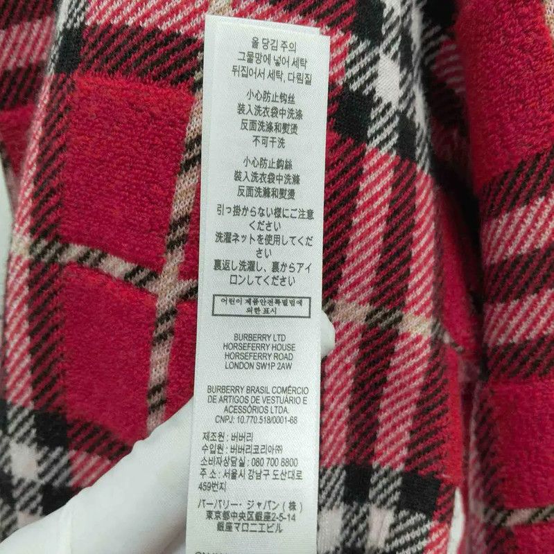 Burberry Burberry Red Wool Cardigan for Women Size L / US 10 / IT 46 - 7 Thumbnail