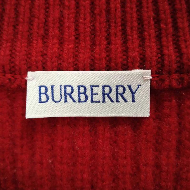 Burberry Burberry Red Wool Cardigan for Women Size L / US 10 / IT 46 - 3 Thumbnail