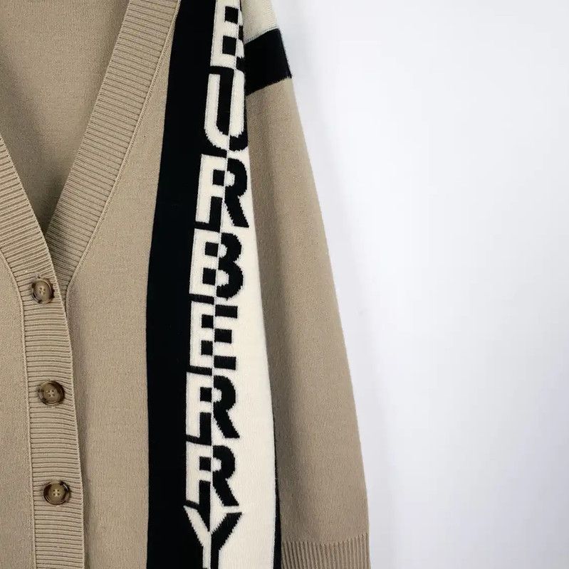 Burberry Burberry Brown Wool Women's Cardigan in Size XS Size XS / US 0-2 / IT 36-38 - 4 Thumbnail
