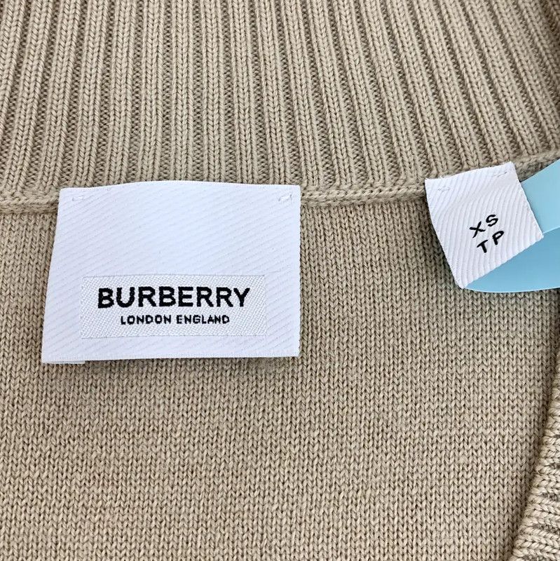 Burberry Burberry Brown Wool Women's Cardigan in Size XS Size XS / US 0-2 / IT 36-38 - 6 Thumbnail