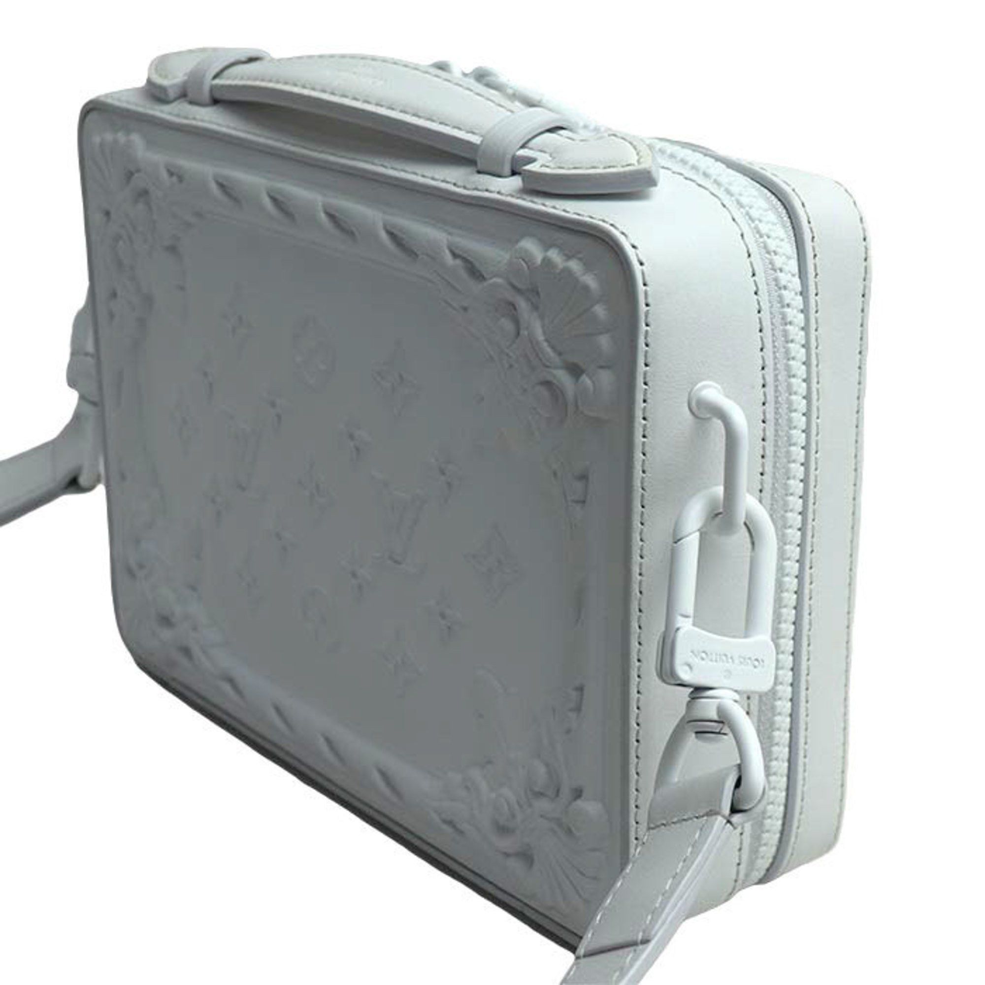 Louis Vuitton LOUIS VUITTON LV Ornament Soft Trunk Shoulder Bag White M21833 IC Unisex Size ONE SIZE - 2 Thumbnail