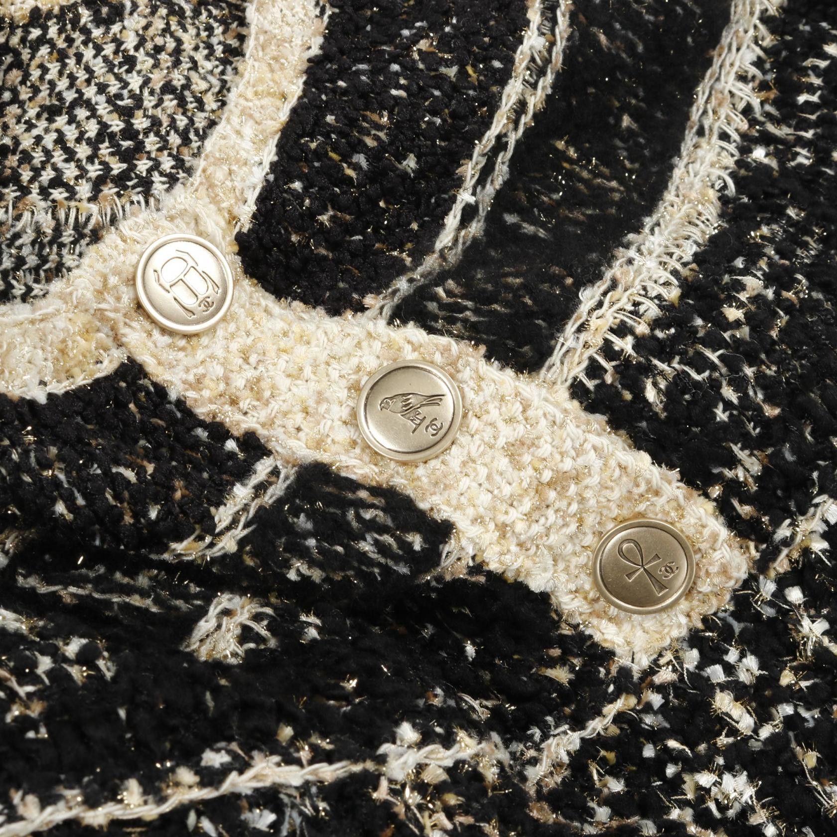 Chanel Chanel Chanel Coco Mark Wool Dress Leather Dresses P61623K47214 DUTY FREE for USA Size ONE SIZE - 8 Thumbnail