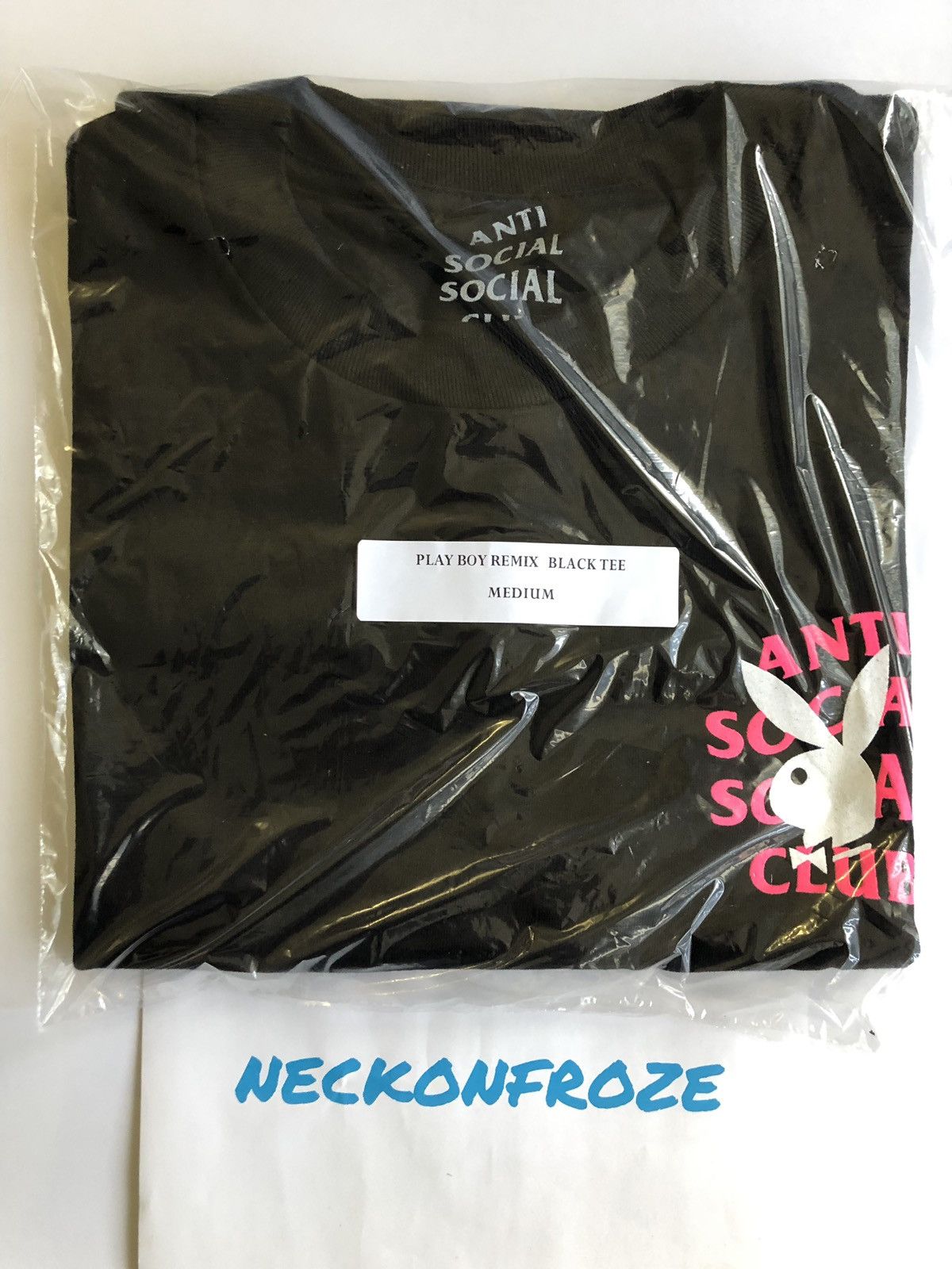 Anti Social Social Club × Playboy Anti Social Social Club Playboy Remix Black Tee M Size US M / EU 48-50 / 2 - 3 Thumbnail