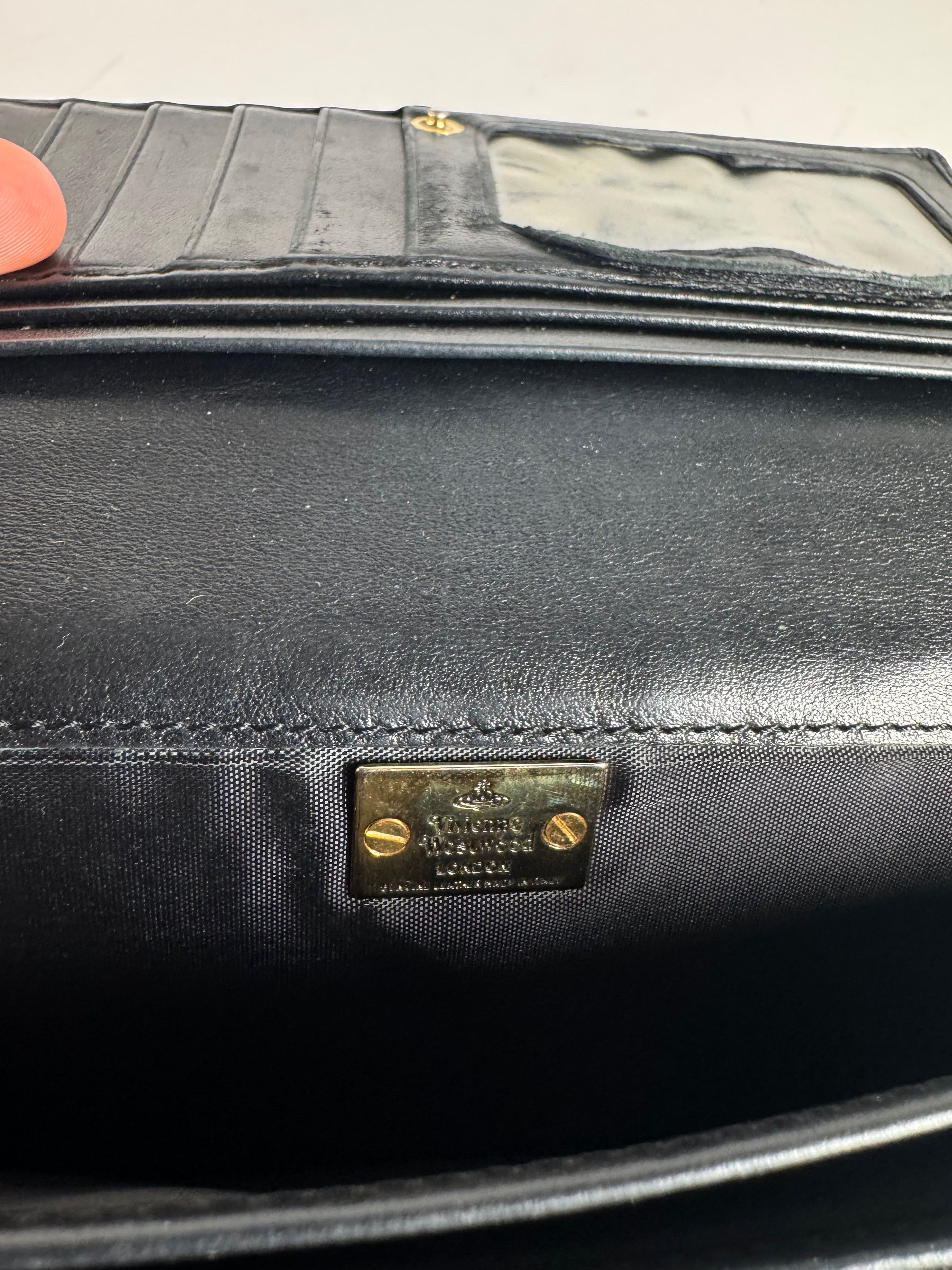 Vivienne Westwood Vintage Leather Wallet Black Size ONE SIZE - 8 Thumbnail
