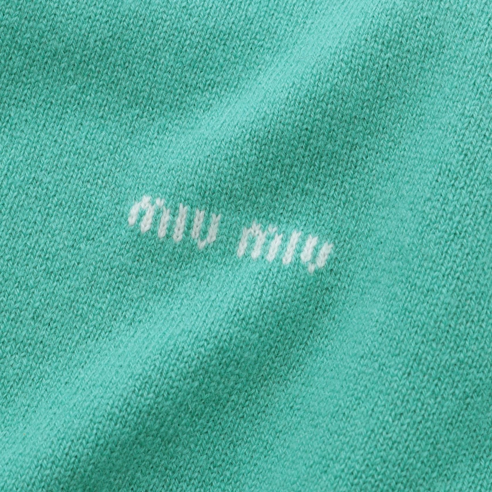 Miu Miu Miu Miu Miu Miu Logo Cashmere Silk Cardigan Others Tops MMF919 DUTY FREE for USA Size ONE SIZE - 6 Thumbnail