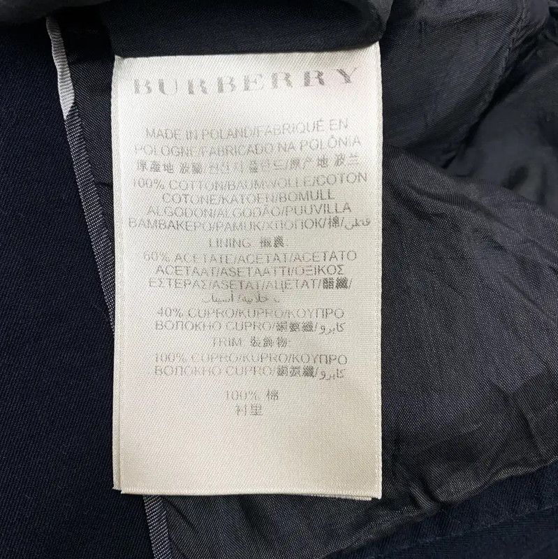 Burberry Burberry Black Cotton Women's Trench Coat Size XXS / US 00 / IT 34 - 6 Thumbnail