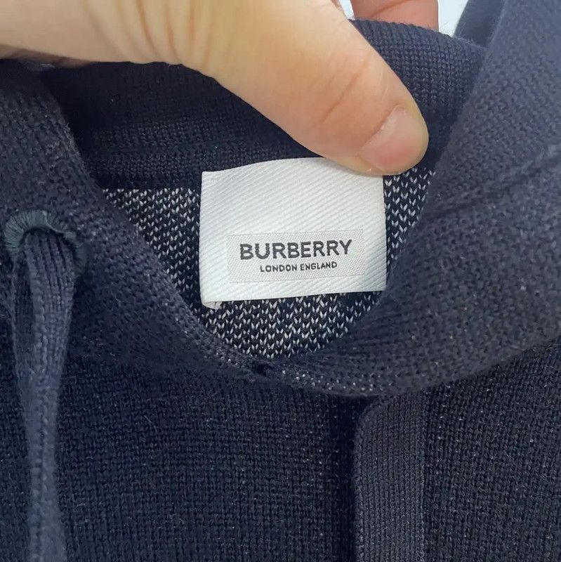 Burberry Burberry Black Cotton Women's Hoodie Size L / US 10 / IT 46 - 3 Thumbnail