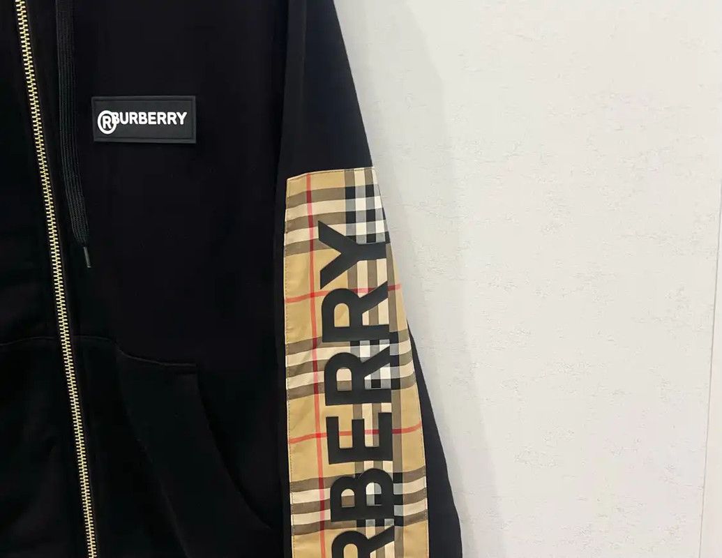 Burberry Burberry Black Cotton Women's Hooded Jacket Size M / US 6-8 / IT 42-44 - 2 Thumbnail