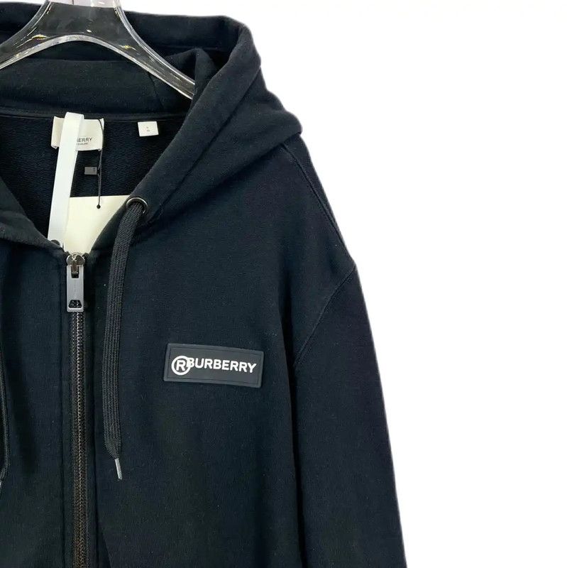 Burberry Burberry Black Cotton Jacket for Women Size L / US 10 / IT 46 - 3 Thumbnail