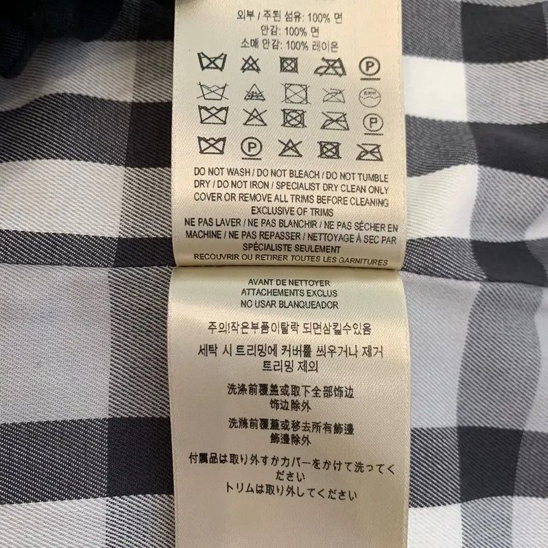 Burberry Burberry M Size Blue Cotton Women's Trench Coat Size M / US 6-8 / IT 42-44 - 8 Thumbnail