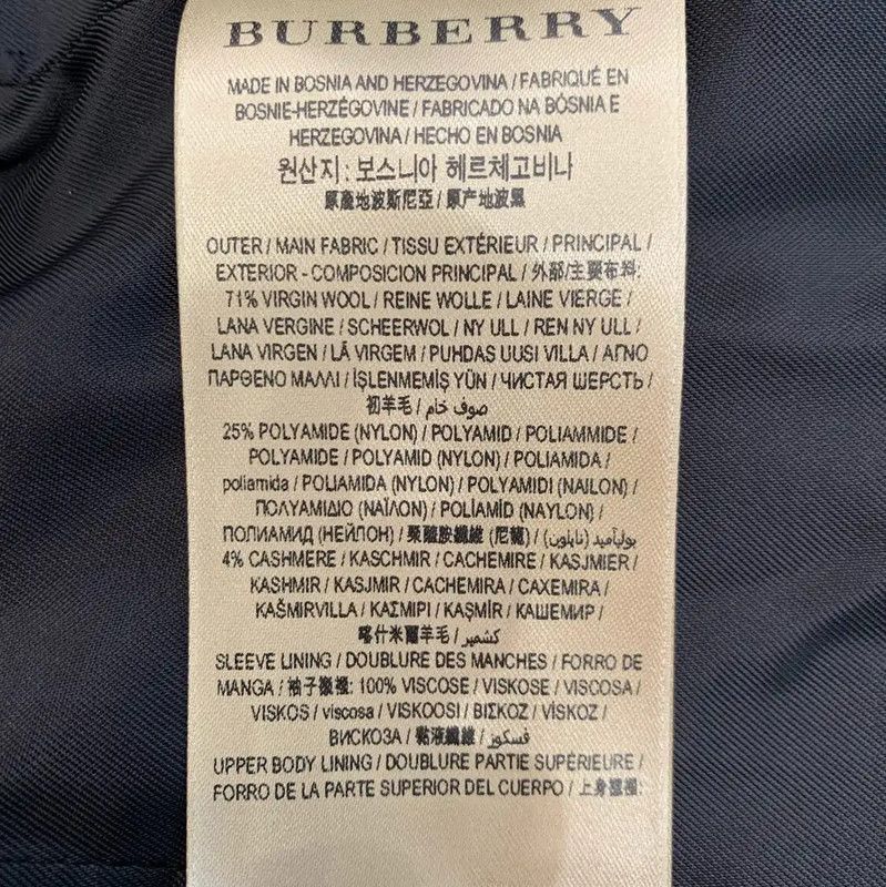 Burberry Burberry Black Wool Women's Trench Coat Size M / US 6-8 / IT 42-44 - 8 Thumbnail