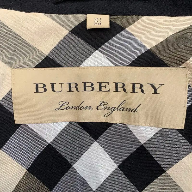 Burberry Burberry Black Wool Women's Trench Coat Size M / US 6-8 / IT 42-44 - 5 Thumbnail