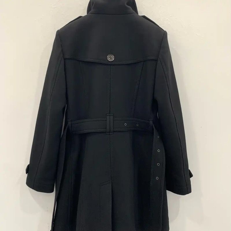 Burberry Burberry Black Wool Women's Trench Coat Size M / US 6-8 / IT 42-44 - 2 Thumbnail
