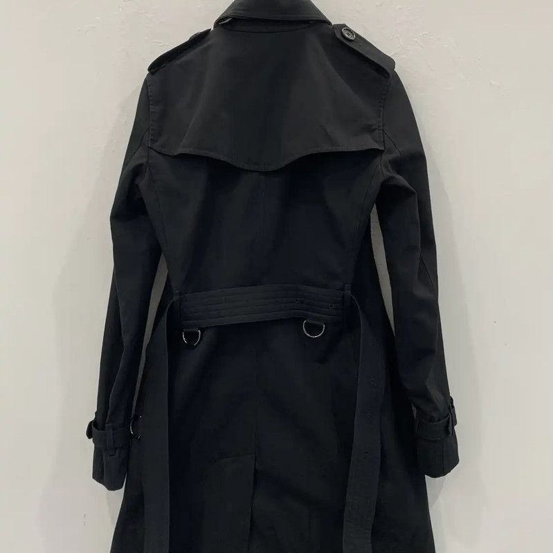 Burberry Burberry Women's Black Cotton Trench Coat Size XS / US 0-2 / IT 36-38 - 2 Thumbnail