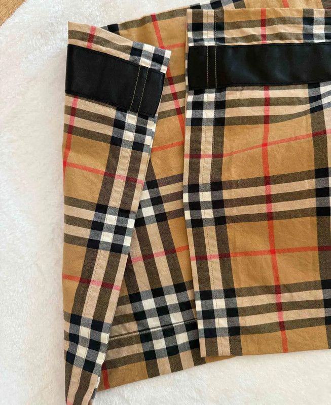 Burberry Burberry Khaki Check Pattern Casual Pants Size 23" - 3 Thumbnail