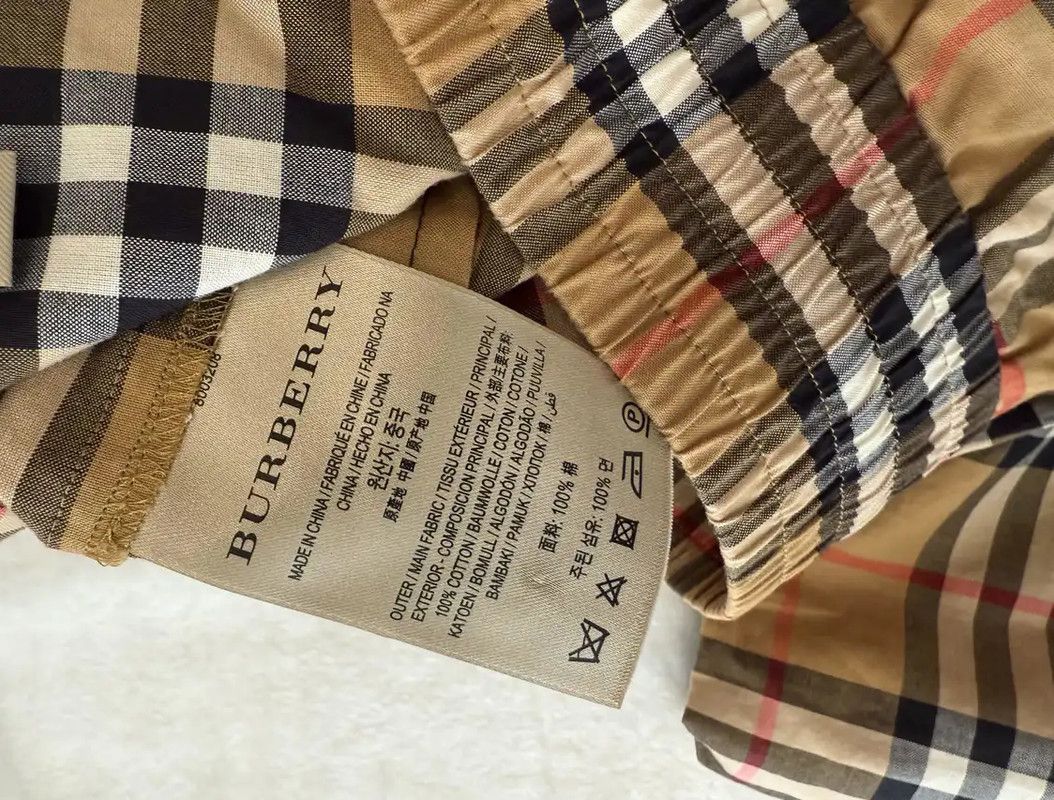 Burberry Burberry Khaki Check Pattern Casual Pants Size 23" - 6 Thumbnail