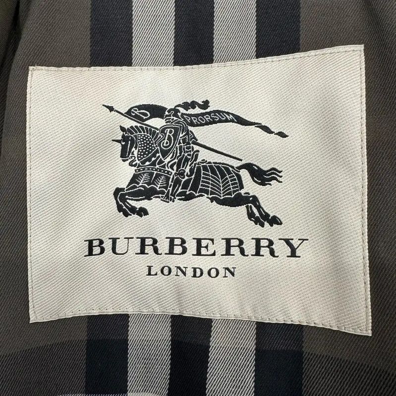 Burberry Burberry Women's Green Cotton Trench Coat Size L / US 10 / IT 46 - 5 Thumbnail