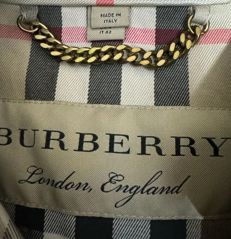 Burberry Burberry Women's Colorful Cotton Logo Trench Coat Size M / US 6-8 / IT 42-44 - 3 Thumbnail